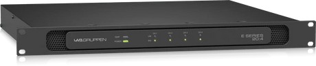 Lab Gruppen E 20:4 2,000 Watt Amplifier with 4 Flexible Output Channels for Installation Applications Audio Amplifiers Lab Gruppen