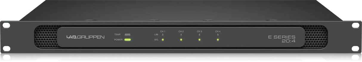 Lab Gruppen E 20:4 2,000 Watt Amplifier with 4 Flexible Output Channels for Installation Applications Audio Amplifiers Lab Gruppen