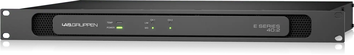 Lab Gruppen E 40:2 4,000 Watt Amplifier with 2 Flexible Output Channels for Installation Applications Audio Amplifiers Lab Gruppen