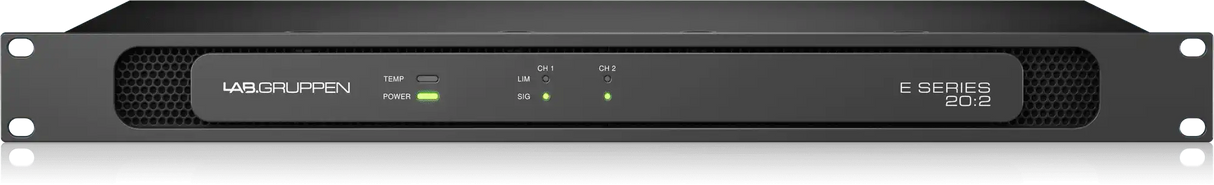 Lab Gruppen E 20:2 2,000 Watt Amplifier with 2 Flexible Output Channels for Installation Applications Audio Amplifiers Lab Gruppen