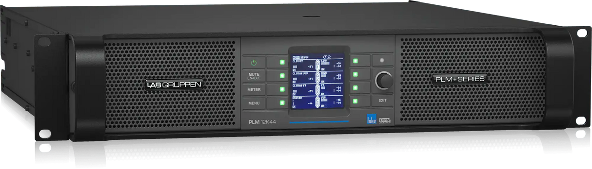 Lab Gruppen PLM 12K44 BP 12,000W 4-Channel Amplifier with Lake DSP and Network (Binding Post) - PLM12K44/BP Audio Amplifiers Lab Gruppen