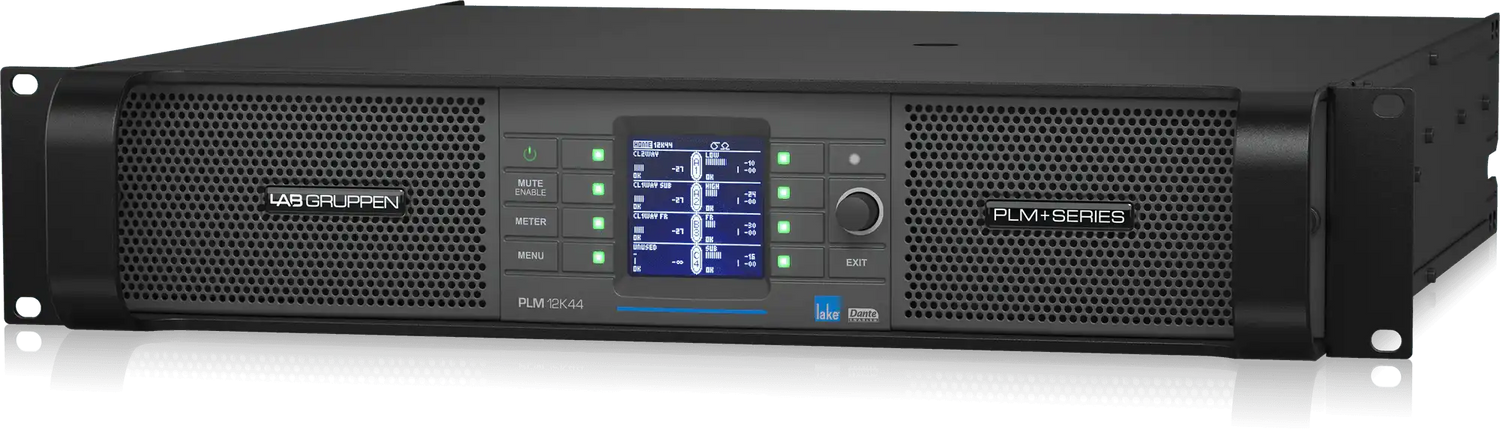 Lab Gruppen PLM 12K44 SP 12,000W 4-Channel Amplifier with Lake DSP and Network (speakON) - PLM12K44/SP Audio Amplifiers Lab Gruppen