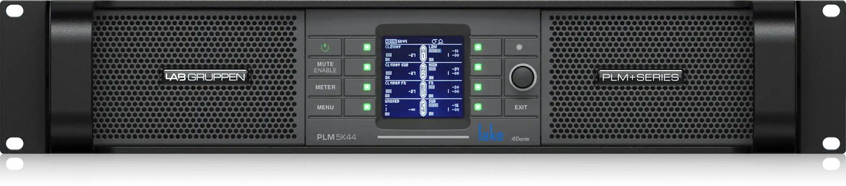 Lab Gruppen PLM 5K44 5000W 4-Channel Amplifier with Lake DSP and Network (speakON + Binding Post) - PLM 5K44 Audio Amplifiers Lab Gruppen