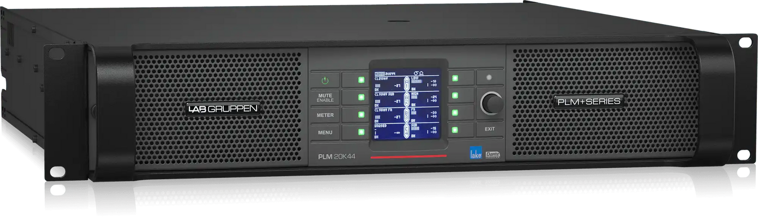 Lab Gruppen PLM 20K44 SP 20,000W 4-Channel Amplifier with Lake DSP and Network (speakON) - PLM20K44/SP Audio Amplifiers Lab Gruppen