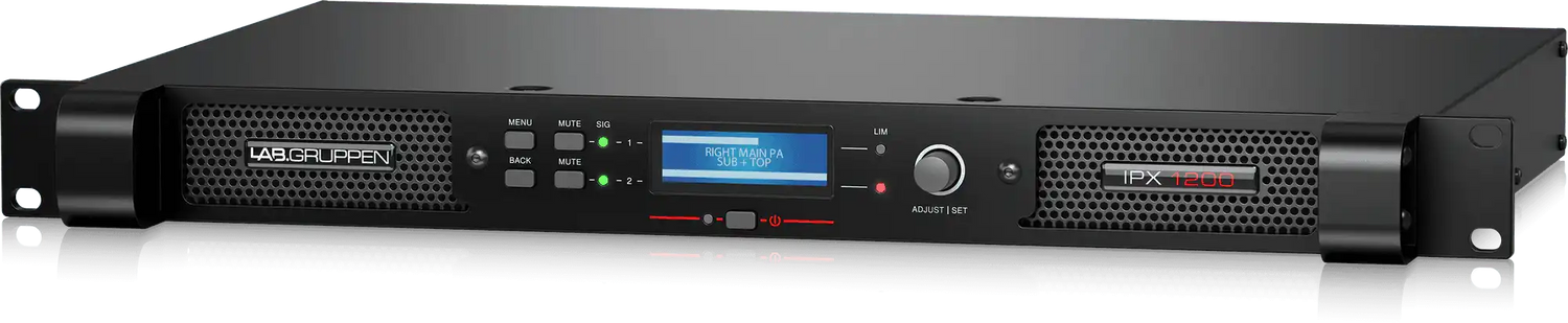 Lab Gruppen IPX 1200 Compact 1200W 2-Channel DSP Controlled Power Amplifier - IPX 1200 Audio Amplifiers Lab Gruppen