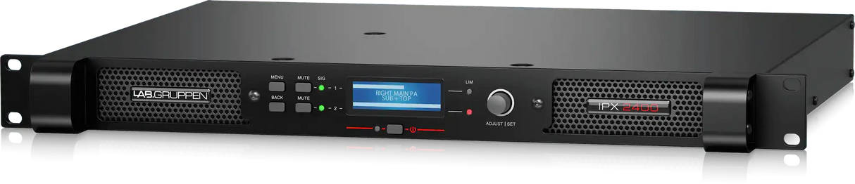 Lab Gruppen IPX 2400 Compact 1200W 2-Channel DSP Controlled Power Amplifier - IPX 2400 Audio Amplifiers Lab Gruppen