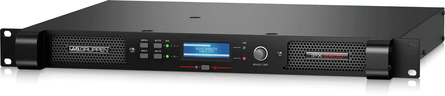Lab Gruppen IPX 2400 Compact 1200W 2-Channel DSP Controlled Power Amplifier - IPX 2400 Audio Amplifiers Lab Gruppen
