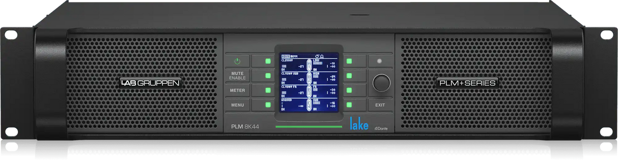 Lab Gruppen PLM 8K44 SP 8000W 4-Channel Amplifier with Lake DSP and Network (speakON) - PLM8K44/SP Audio Amplifiers Lab Gruppen