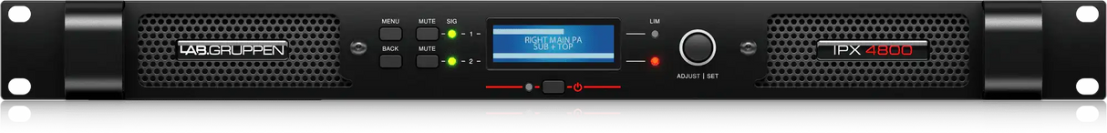 Lab Gruppen IPX 4800 Compact 4,800-Watt 2-Channel DSP-Controlled Power Amplifier Audio Amplifiers Lab Gruppen