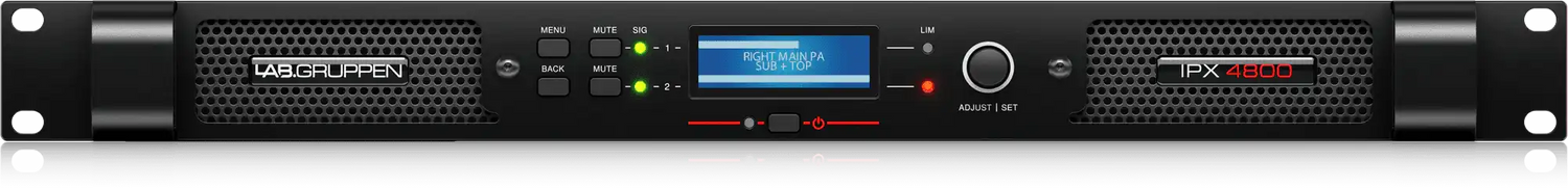 Lab Gruppen IPX 4800 Compact 4,800-Watt 2-Channel DSP-Controlled Power Amplifier Audio Amplifiers Lab Gruppen