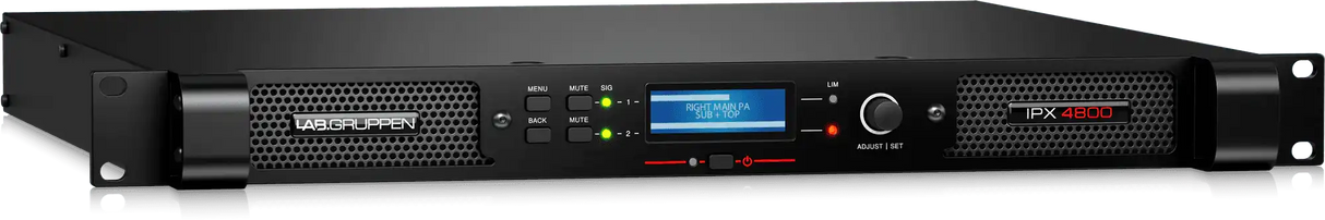Lab Gruppen IPX 4800 Compact 4,800-Watt 2-Channel DSP-Controlled Power Amplifier Audio Amplifiers Lab Gruppen