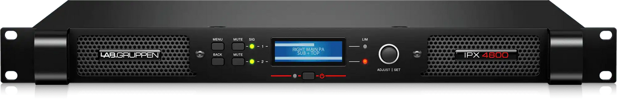 Lab Gruppen IPX 4800 Compact 4,800-Watt 2-Channel DSP-Controlled Power Amplifier Audio Amplifiers Lab Gruppen