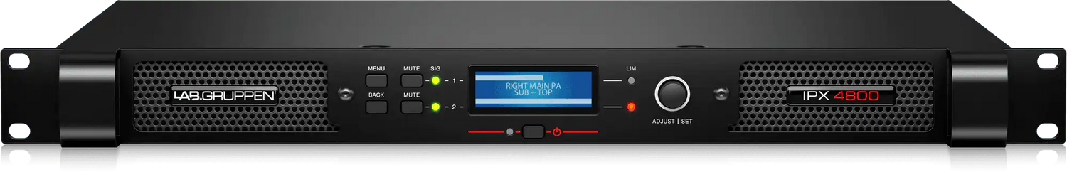 Lab Gruppen IPX 4800 Compact 4,800-Watt 2-Channel DSP-Controlled Power Amplifier Audio Amplifiers Lab Gruppen