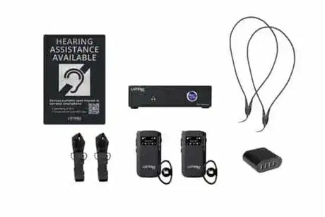 Listen Tech LWS-02-A1 2 Channel Wi-Fi System with 2 receivers Assistive Listening Listen Technologies