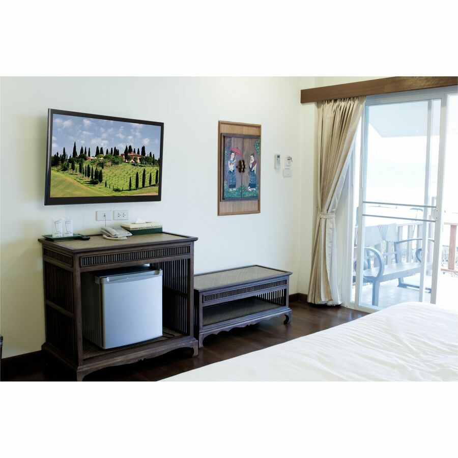 Peerless-AV HPF650 pull-out pivot wall mount installed with a flat panel display