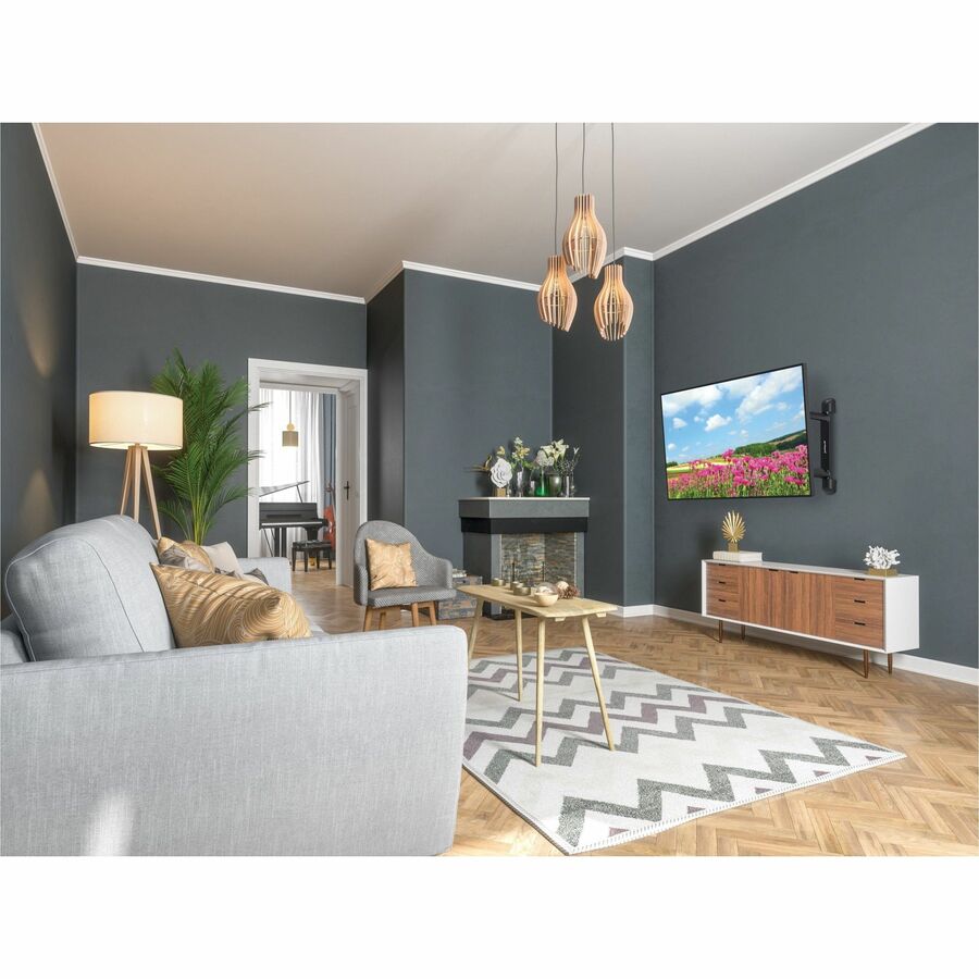 Peerless-AV SA752PU Articulating Wall Mount installed with 43-65in display in room