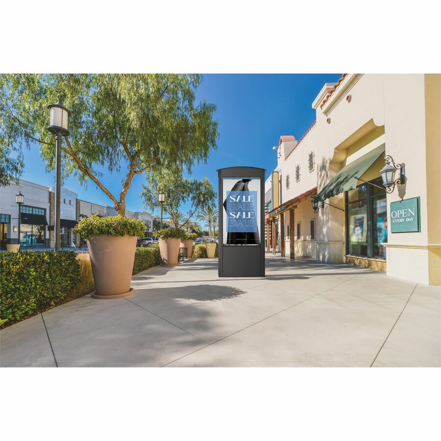 Peerless-AV KOP55XHB-S Smart City Kiosk installed outdoors in a public setting