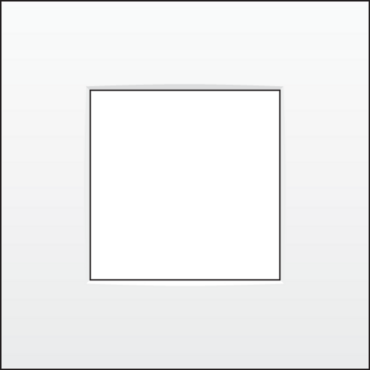 Crestron FP1-120-INTENSE – Single-Gang Faceplate, Niko Intense, White Accessories Crestron