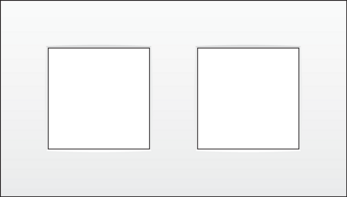 Crestron FP2-120-INTENSE – Crestron 2-Gang Intense Faceplate for 120V Dimmers and Switches Crestron