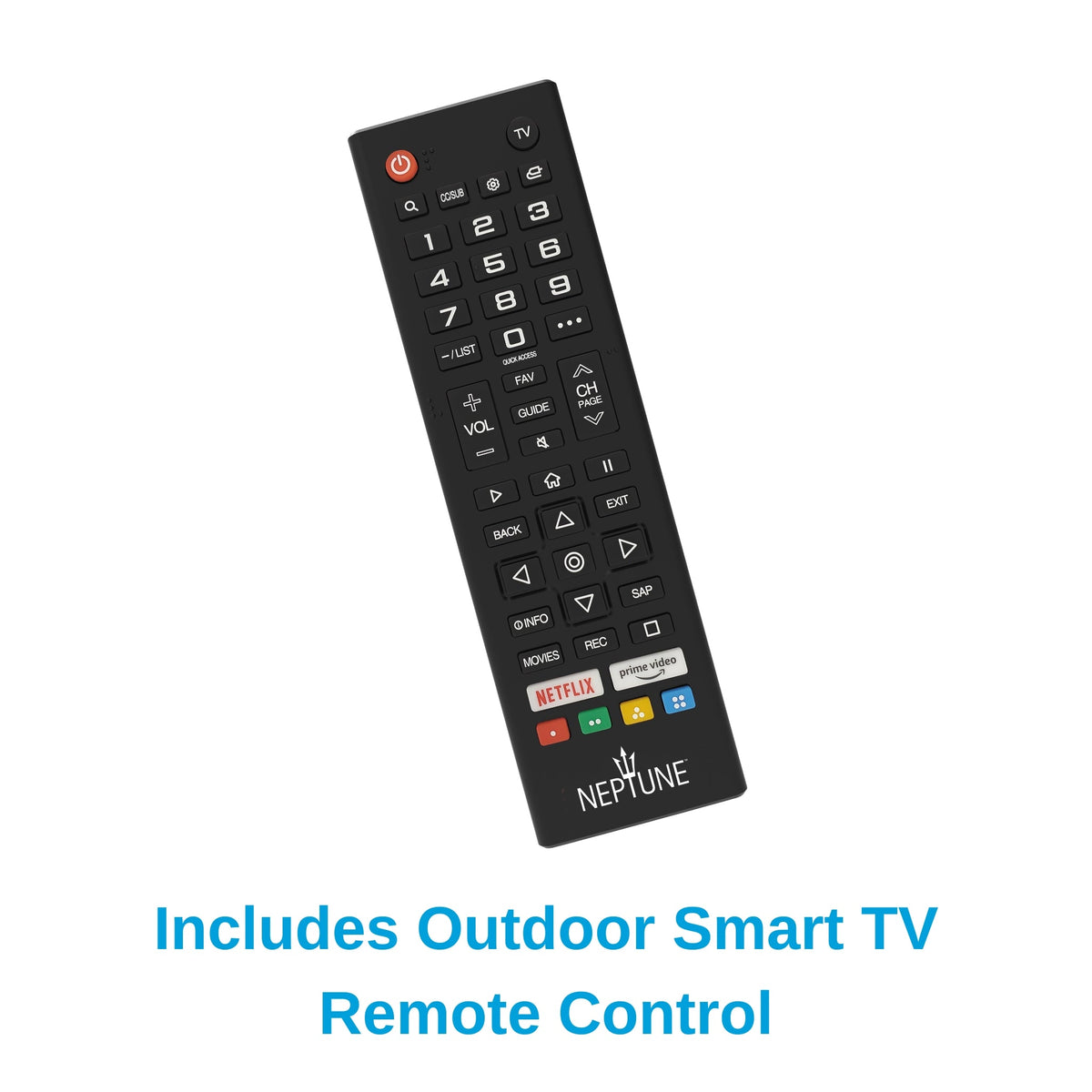 Peerless-AV ODTV5504 outdoor smart TV remote control