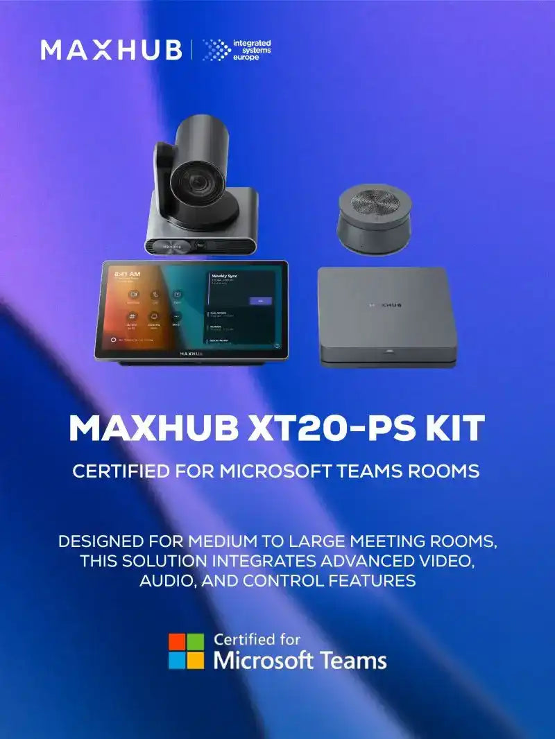 MaxHub MTR XT20-PS Kit w/ XCore Pro, Compute, Touch console, UC P30 Video Conferencing MaxHub