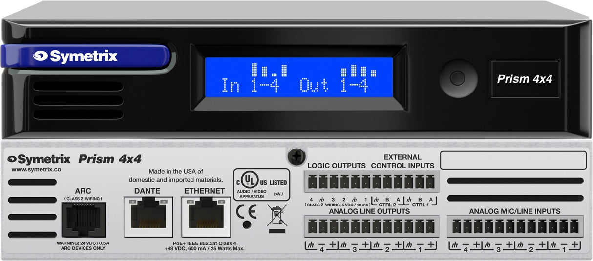 Symetrix 80-0114 Prism 4x4 Dante control Symetrix