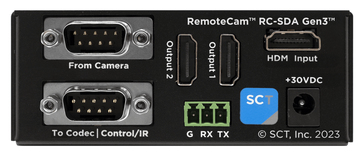 Sound Control Technologies RC-SDA-PE4 – RC-SDA Gen3 module rear view