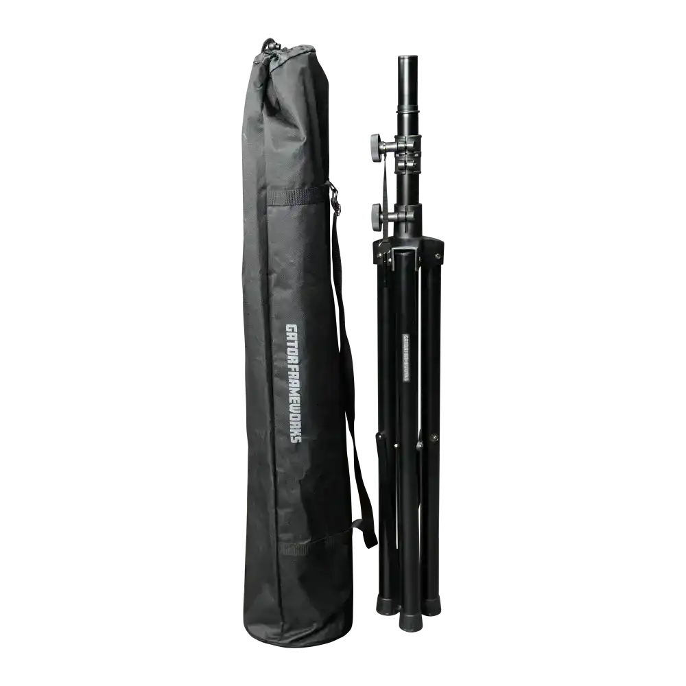 Gator RI-SPKRSTDSET-200-AL Aluminum Tripod Speaker Stand Set with Bag Speakers Gator