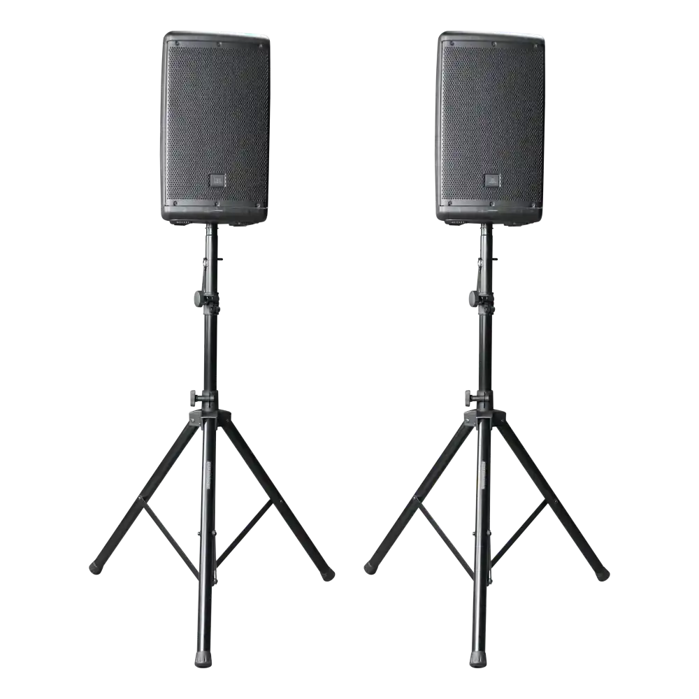 Gator RI-SPKRSTDSET-200-AL Aluminum Tripod Speaker Stand Set with Bag Speakers Gator