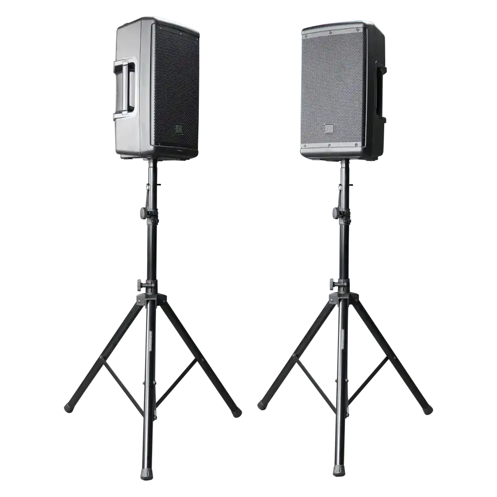Gator RI-SPKRSTDSET-200-AL Aluminum Tripod Speaker Stand Set with Bag Speakers Gator