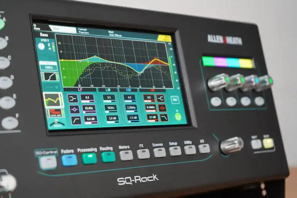 Allen & Heath 96K 42 Channel Rack Mount Digital Mixer - AH-SQ-Rack Audio Mixers Allen & Heath