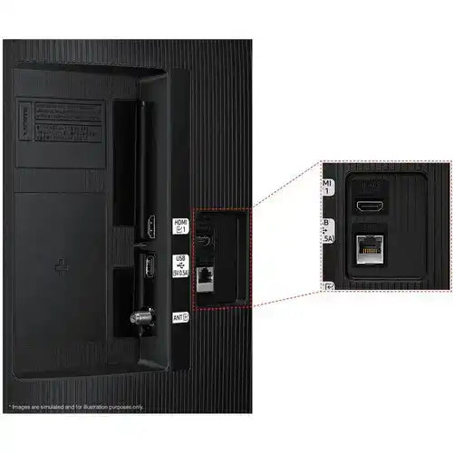 Samsung UN43U8000FFXZA 43" LED 4K Crystal UHD HDR, 3840x2160, 60Hz, WiFi - Black Displays Samsung