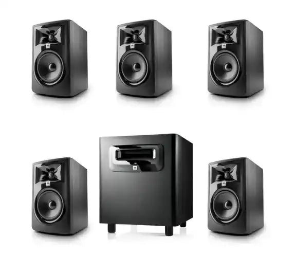 JBL Pro 306P MkII 6 inch Powered 5.1 Monitor System with Subwoofer Speakers JBL Professional
