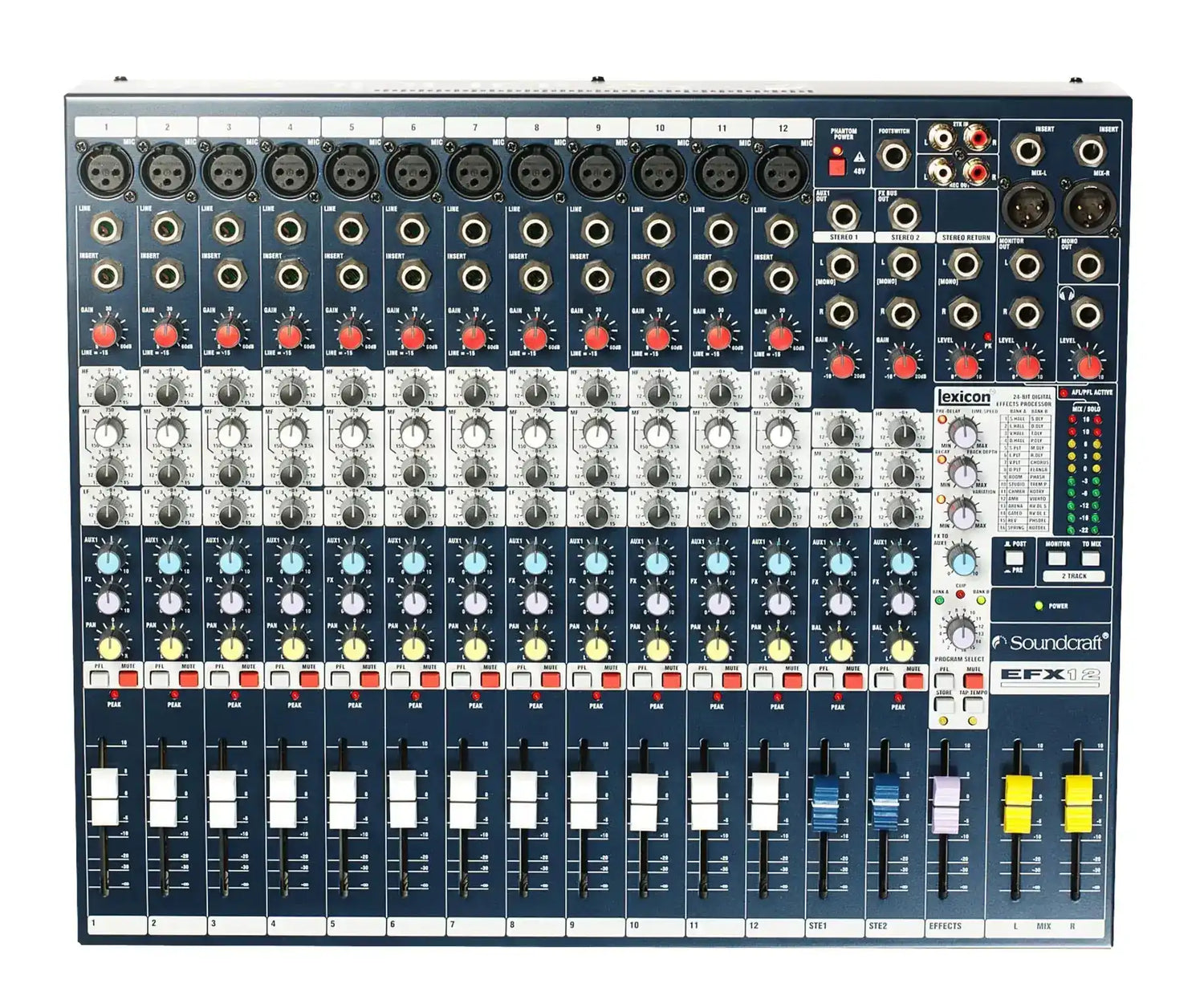 Soundcraft EFX12 Low-cost, high-performance Lexicon® effects mixers - E535.100000US Audio Mixers Soundcraft