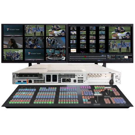 Vizrt TriCaster Vizion Rack 8 & Flex Dual Control Panel Production Vizrt