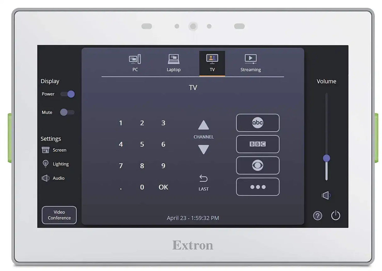 Extron TLP Pro 725M 7" Wall Mount TouchLink Pro Touchpanel - Wall Mount Room Control Extron White
