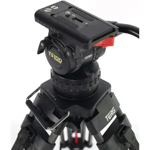Teris TS100CF-Q Fluid Head & Tripod Kit (Carbon Fiber) Tripods Teris