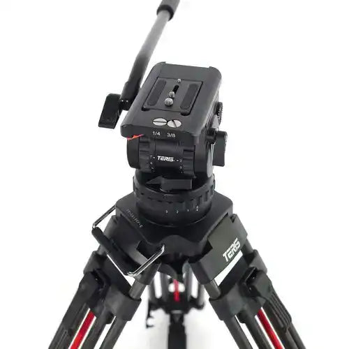 Teris TS100CF-Q Fluid Head & Tripod Kit (Carbon Fiber) Tripods Teris