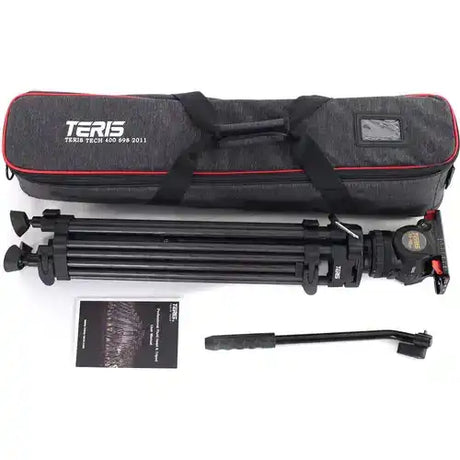Teris TSN6AL Aluminum Tripod and Fluid Head System Tripods Teris