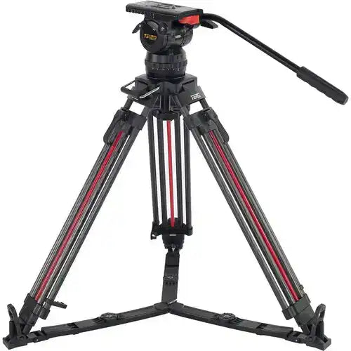Teris TS120CF-Q Fluid Head & Tripod Kit, Carbon Fiber Tripods Teris
