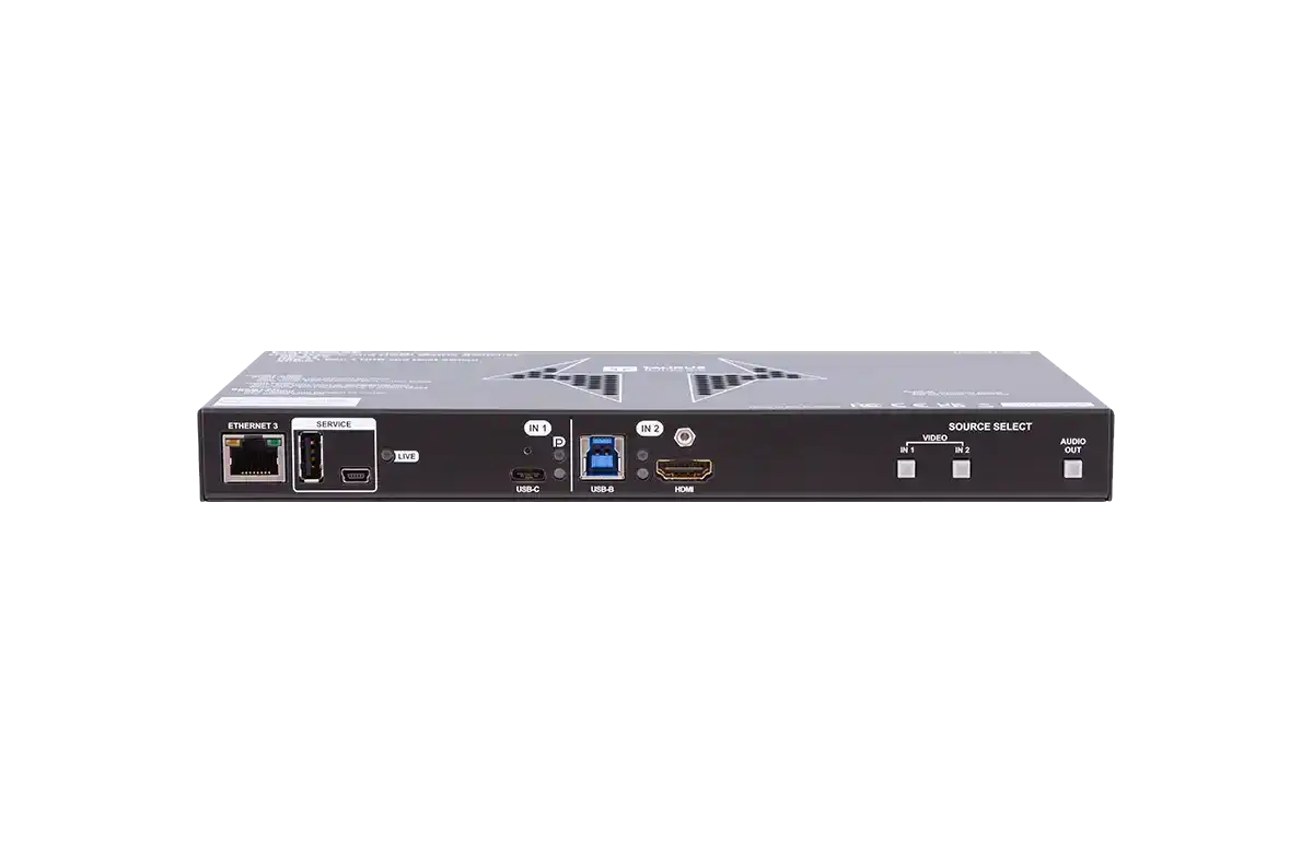 Lightware UCX-2x1-HC40 Universal Switcher with HDMI 2.0 and USB-C connectivity - 91560008 Video Transmitters LightWare