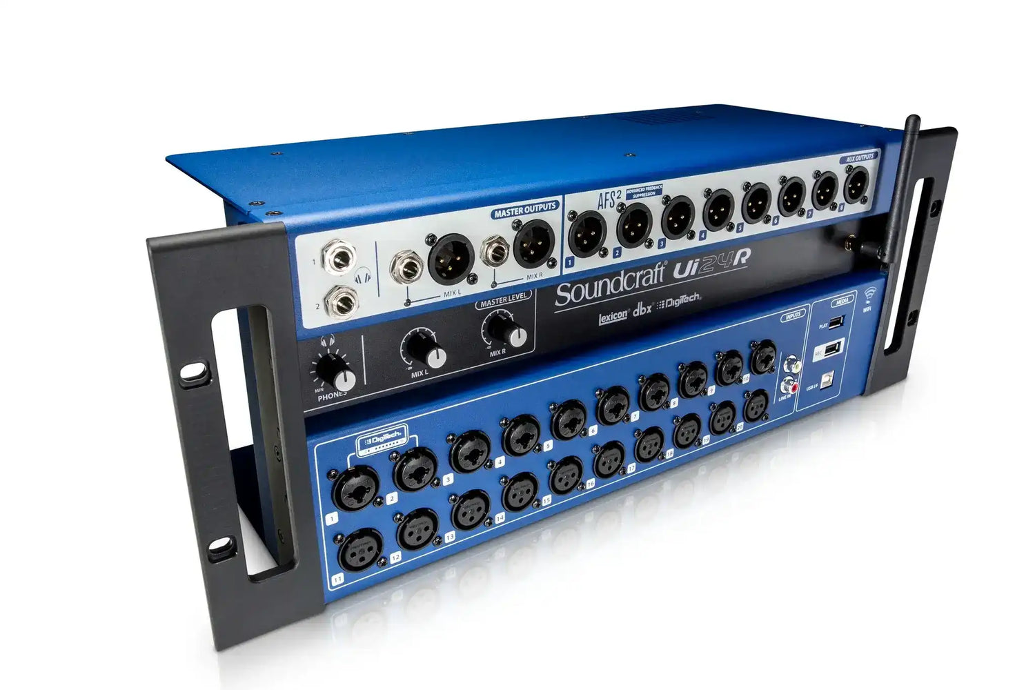 Soundcraft Ui24R 24-Channel Digital Mixer / Multitrack USB Recorder with Wireless Control - 5076585 Audio Mixers Soundcraft