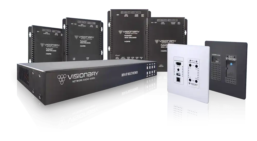 Visionary Solutions PacketAV MV5 IP Multiviewer with 4K60 4:4:4 outputs Video Transmitters Visionary Solutions