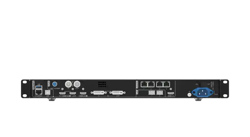 Novastar VX400 Video Wall Controller, (2.9 Million Pixel Load Capacity) HDMI 2.0, HDMI 1.4, DP 1.1, and 3G-SDI, 6 Ethernet output ports Video Wall Processors Novastar