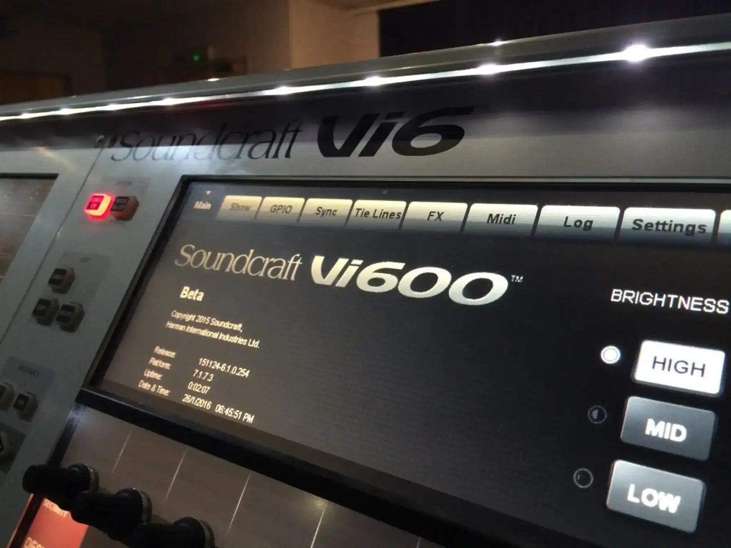 Soundcraft Vi Series Control Module Upgrade Audio Mixers Soundcraft