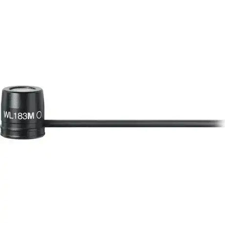 Shure WL183m Low-Profile Omnidirectional Lavalier Microphone with TA4F Connector (Black) Microphones Shure