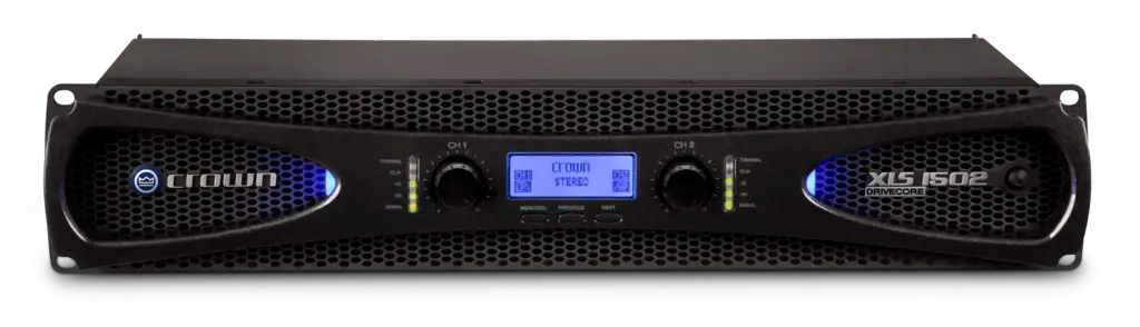 Crown XLS1502 Two-channel, 525W @ 4Ohm Power Amplifier Audio Amplifiers Crown