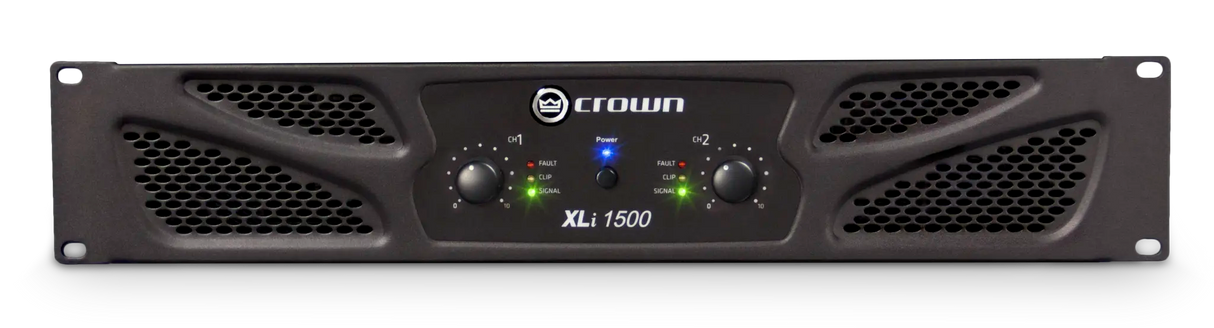 Crown XLi 1500 – 2-Channel 450W Power Amplifier - front
