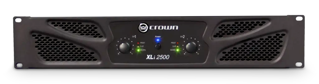 Crown XLI2500 Two-channel, 750W @ 4(Omega) Power Amplifier Audio Amplifiers Crown