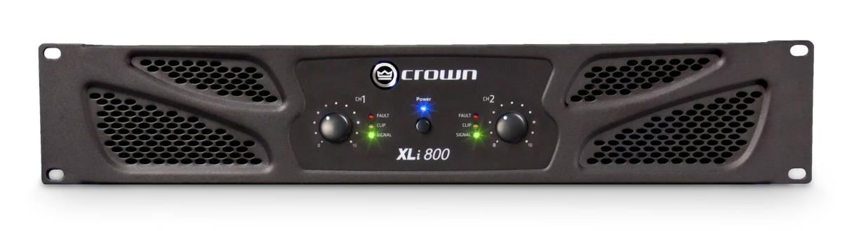 Crown XLi 800 – 2-Channel 300W Power Amplifier - front